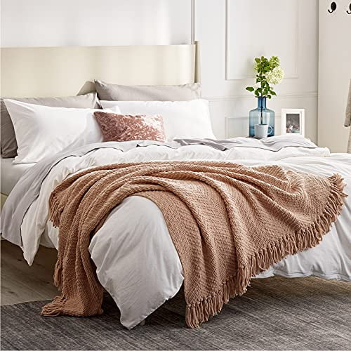 60 x 80 Inch- Super Soft Warm Decorative Blanket with Tassels for Chair Beige Knit Woven Chenille Blanket Versatile for Twin Bed Sofa and Living Room Bedsure Throw Blanket for Couch 60 x 80 Inch- Super Soft Warm Decorative Blanket with Tassels for Chair Beige Knit Woven Chenille Blanket Versatile for Twin Bed Sofa and Living Room Bedsure Throw Blanket for Couch